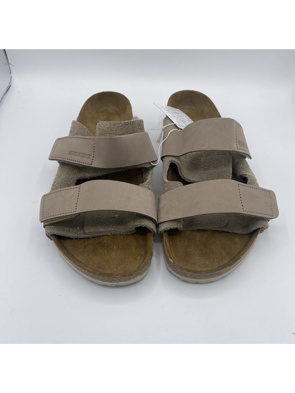 Birkenstock Uji Mens Size 43 10-10.5 US New Taupe Nubuck Suede Leather W/Box Reg